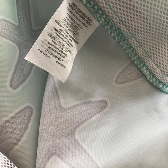 Trunks Surf & Swim Co Sano Starfish Printed Swim Shorts Size LG - Picture 7 of 12